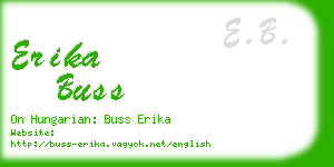 erika buss business card